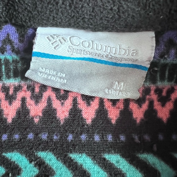 3/$20 Girls Columbia Fleece Half-Zip Pullover Size 10/12 - Picture 3 of 4